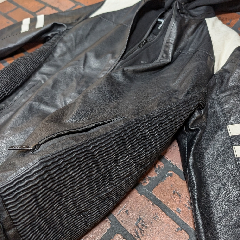 Fried Denim Men's M Hooded Performance‎ Motorcycle Jacket - Picture 2 of 16